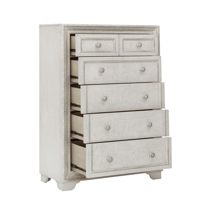 Camila - 6 Drawer Chest - Creamy White