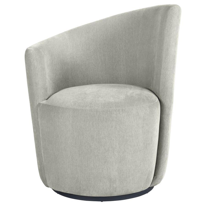 Nueva - Upholstered Swivel Chair Curved Backrest