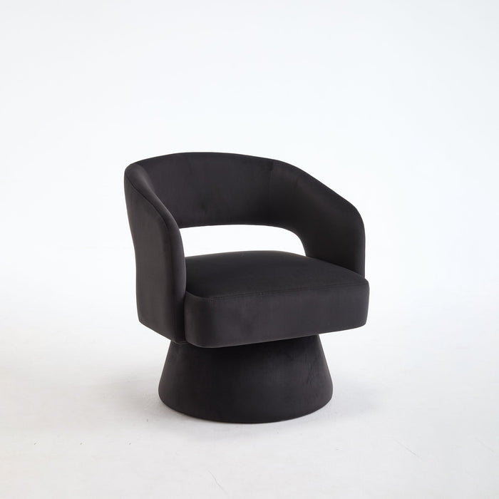 Swivel Barrel Chair With 360 Degree Rotation