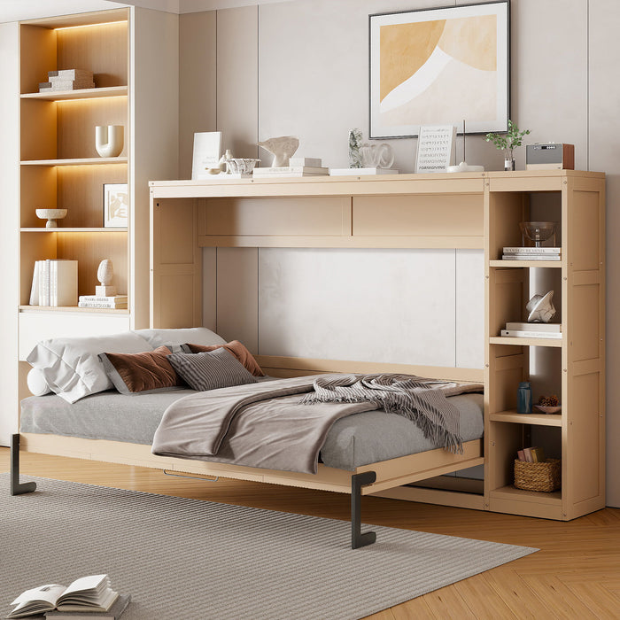Murphy Bed With Bookshelf And Storage