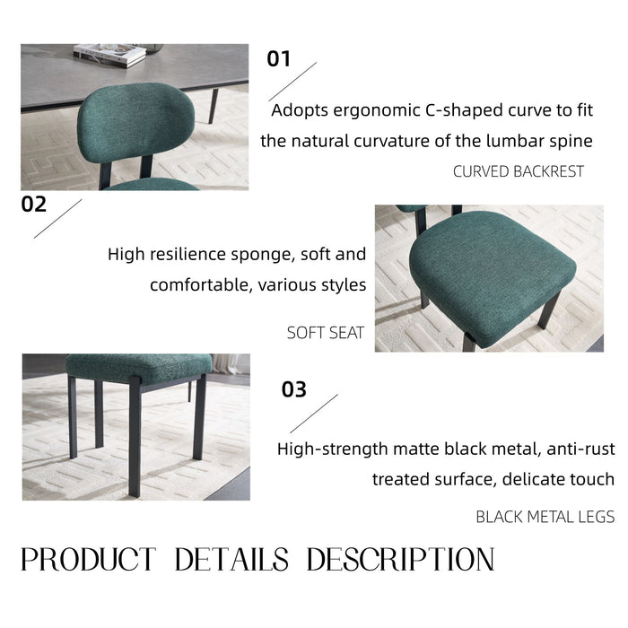 Dining Armless Chairs (Set of 2)