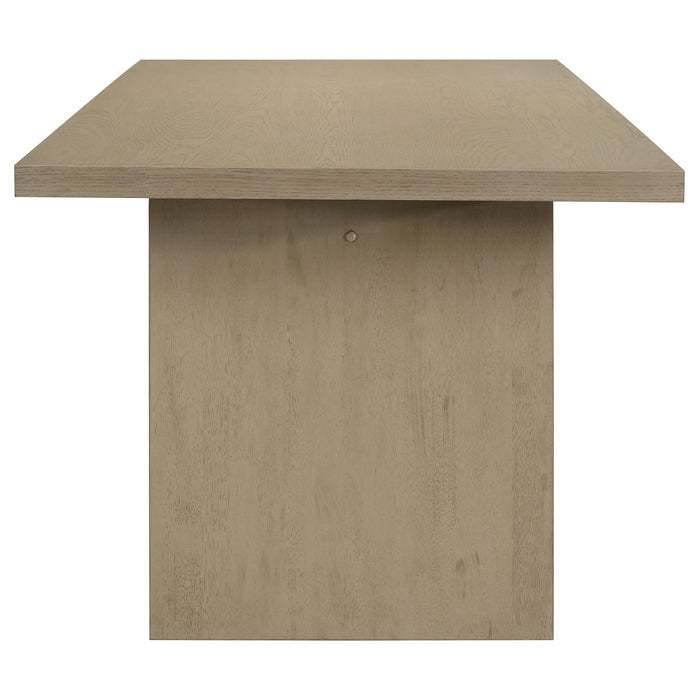 Decker 7-piece 82-inch Rectangular Dining Set Grey and Natural Oak