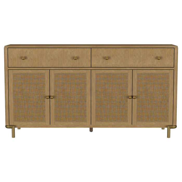Arini 2-drawer Cane Door Dining Sideboard Server Sand Wash