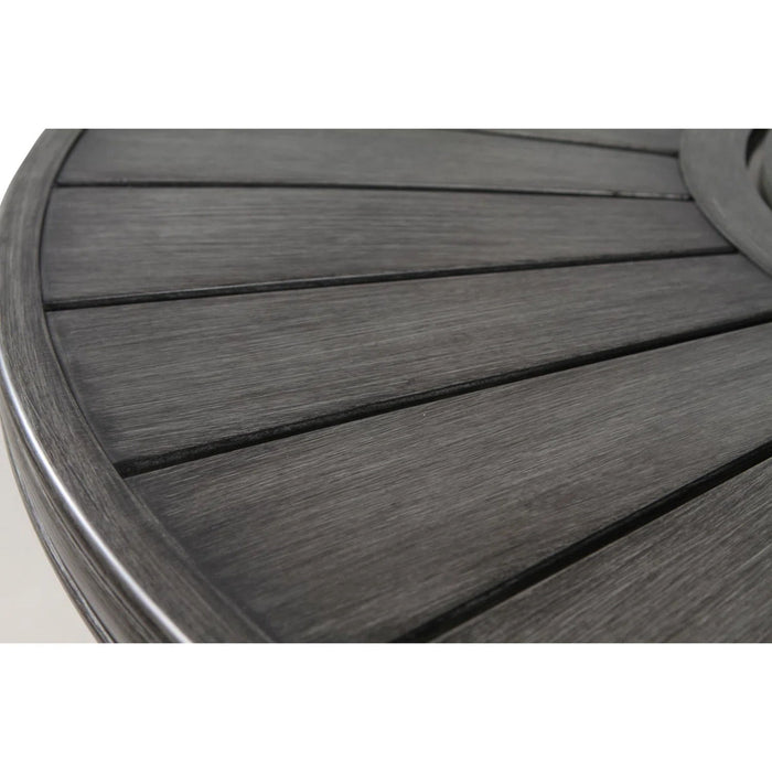 All Weather 4 Person Patio Sofa Set With Fire Pit And Side Table Rustproof - Brown