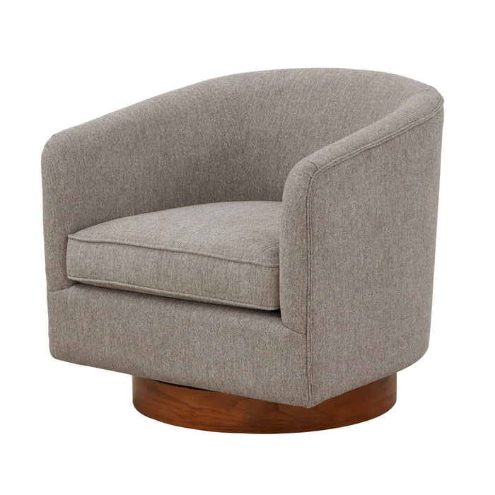 Miramar - Swivel Barrel Chair With Wooden Base