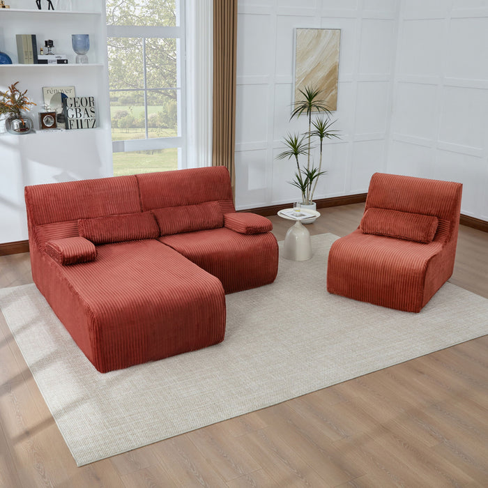Oversized Sectional Sofa, Living Room Seating With Modular Design