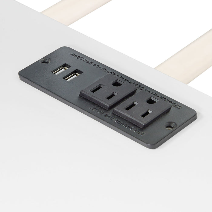 Bunk Bed With LED Light And USB Ports