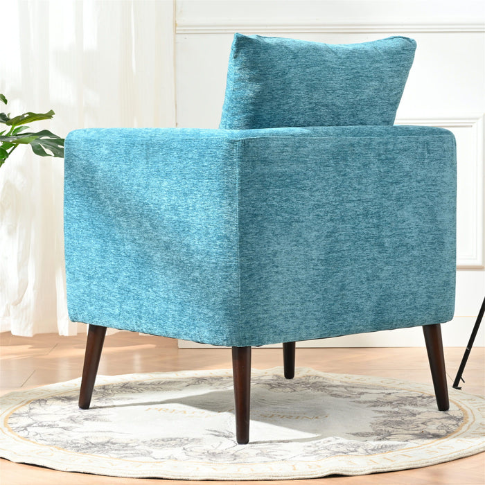 Modern Accent Upholstered Armchair With Pillow