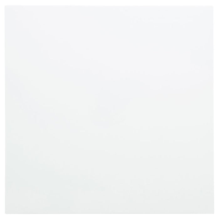 Skyview - Square Pine Wood Side End Table With Shelf - White