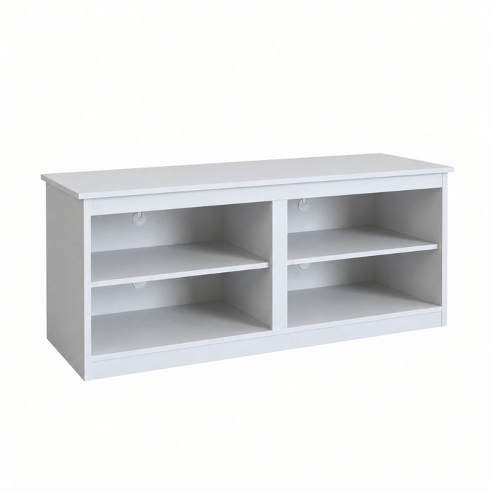 TV Stand For TVs Up To 50" With Open Shelves And Cable Management