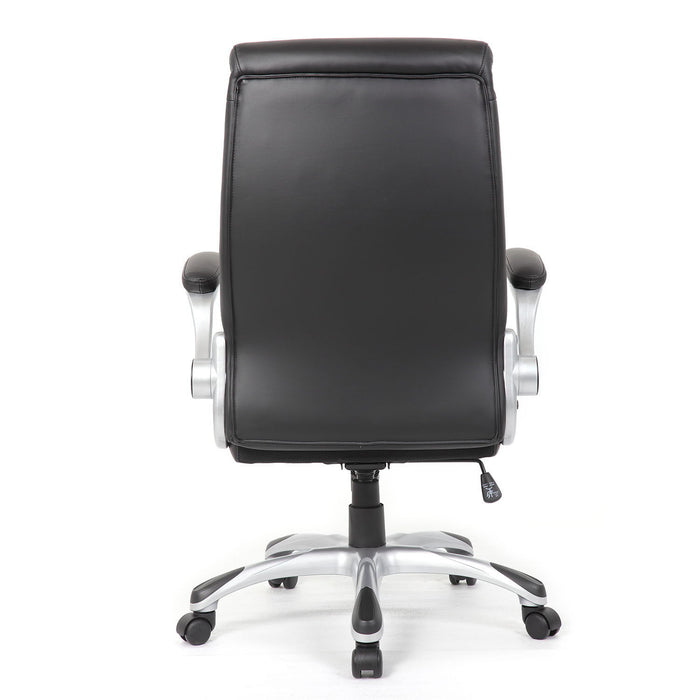 High Back Ergonomic Executive Office Chair, Adjustable Height And Lumbar Support For Home & Office - Black