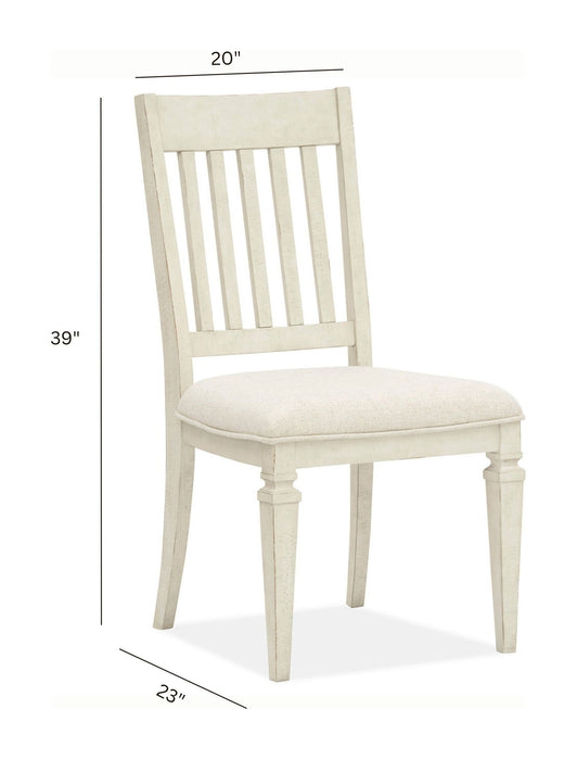 Newport - Dining Side Chair With Upholstered Seat (Set of 2) - Alabaster