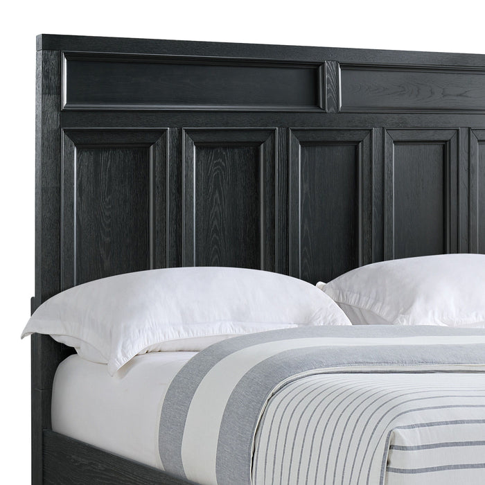 Storage Bed With Panel Headboard And Spacious Footboard Drawers