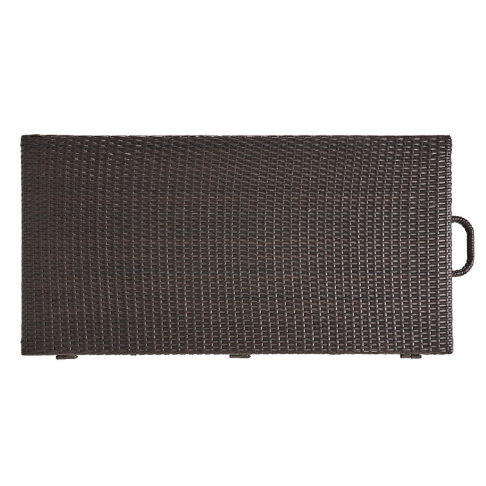 Blake - Wicker Cushion Box - Brown Multi