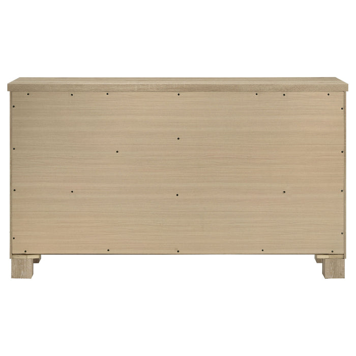 Oakglen 6-drawer Bedroom Dresser Weathered Oak