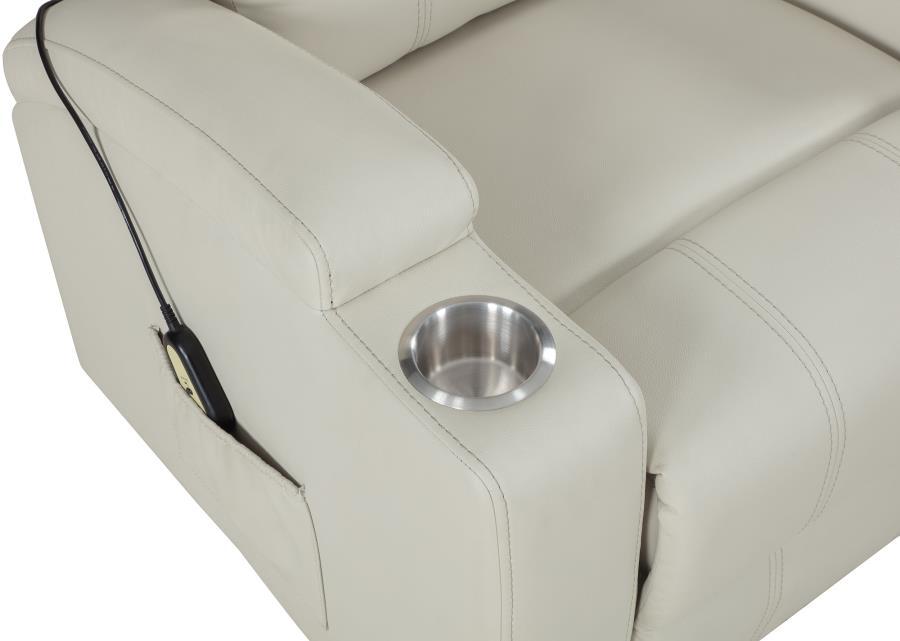 Armstrong - Upholstered Power Lift Massage Recliner