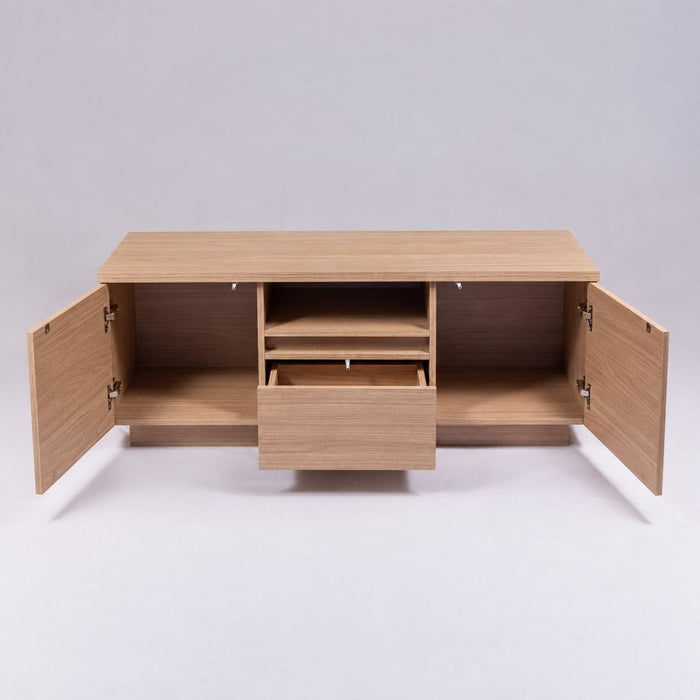 TV Stand For TVs Up To 50" With 1 Drawer And 2 Doors - Walnut