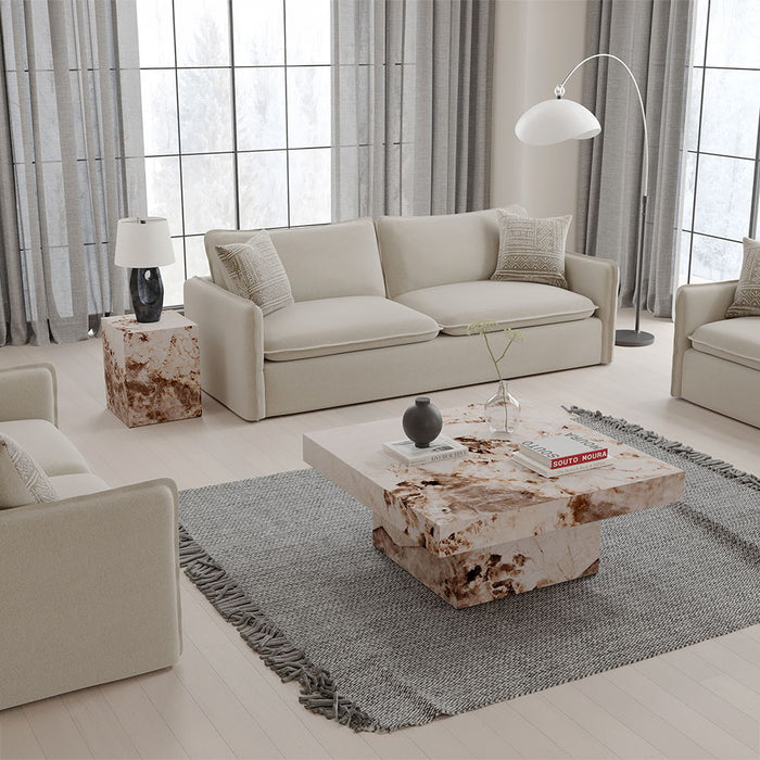 Fultan - End Table - Engineered Stone