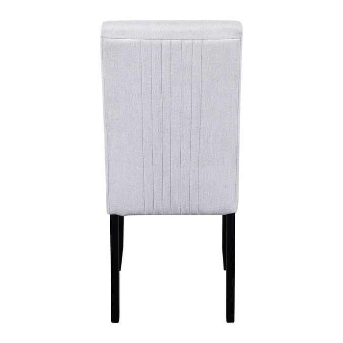 5 Piece Round Dining Table Set, Modern Dining Table And 4 Upholstered Chairs For Dining Room