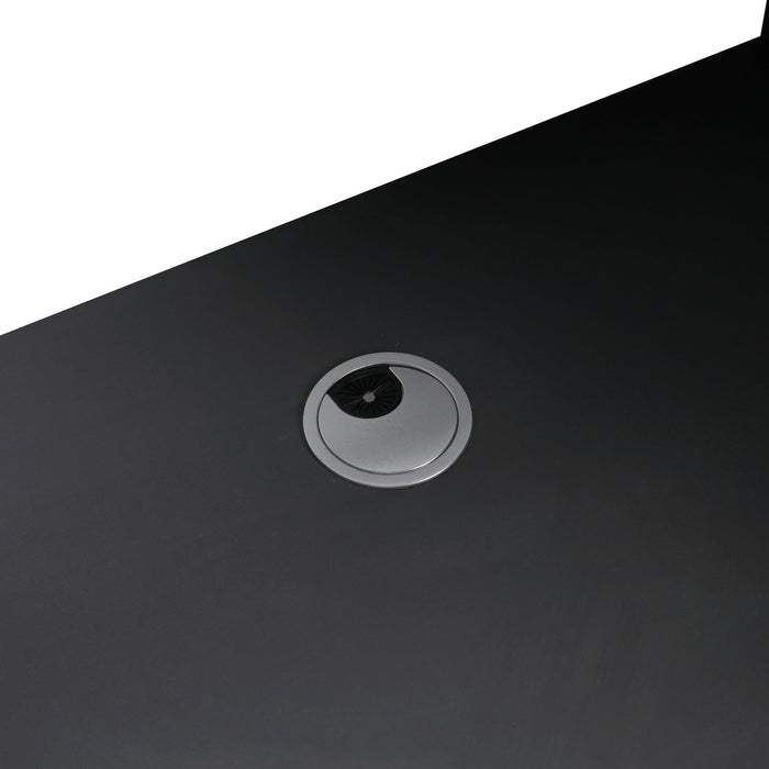 Contemporary Freestanding Bathroom Vanity With Resin Sink & Soft-Close Cabinet Doors