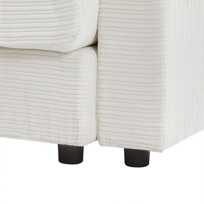 Single Sofa Couch With Storage Space, Movable Ottoman, USB Ports, Cup Holders, Phone Holder