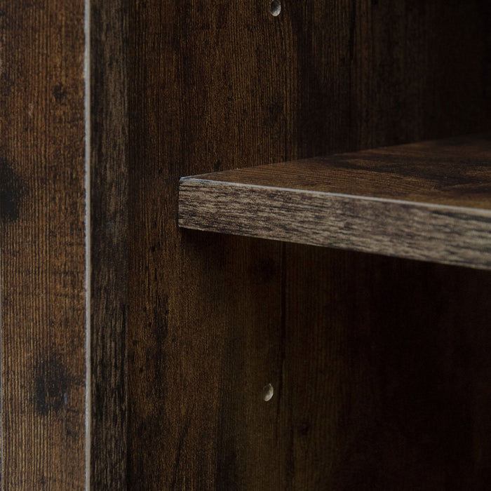 4 Door Storage Cabinet With 1 Drawer, With 4 Adjustable Inner Shelves