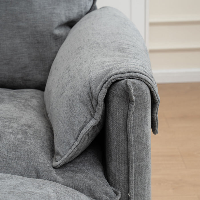 Convertible Combination Sofa With Footstools With Storage