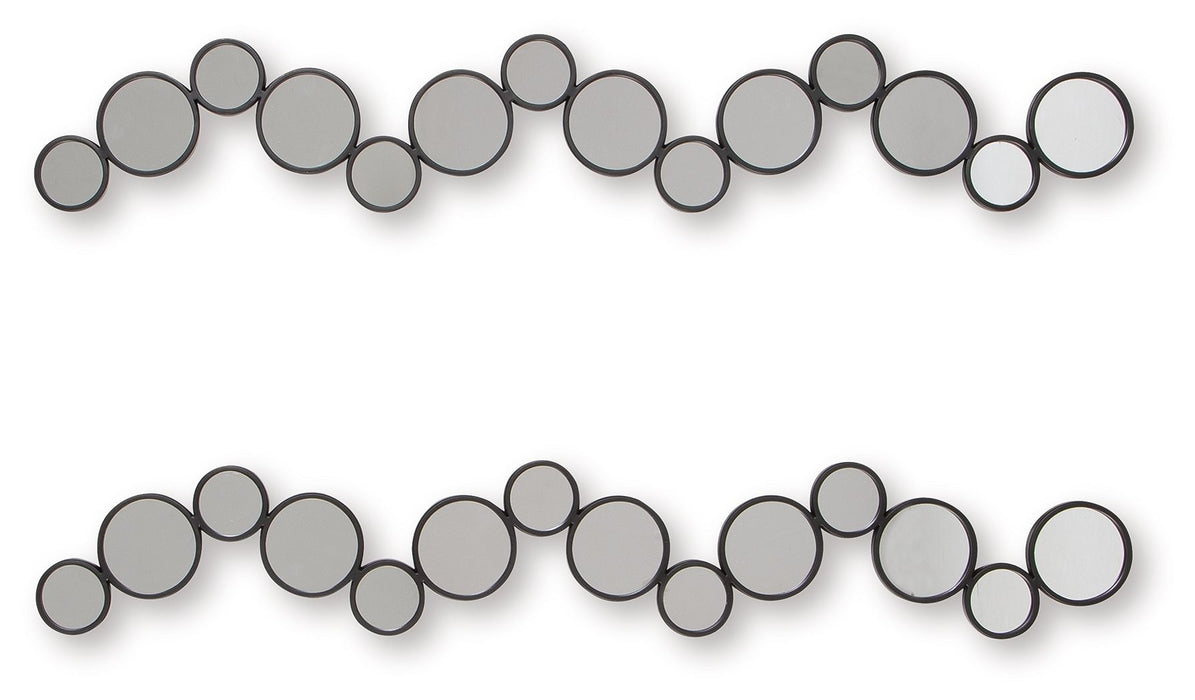 Vinler - Accent Mirror Set (Set of 2) - Black