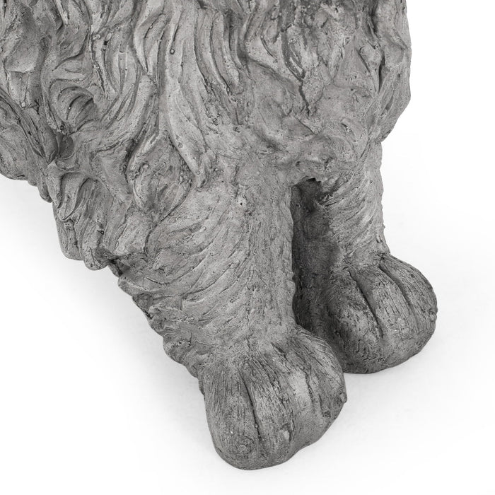 Cocker Spaniel Dog Statue - Gray