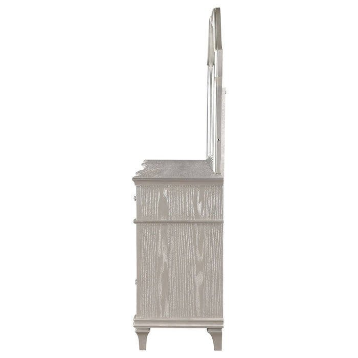 Colwood - 9 Drawer Dresser With Mirror - Silver