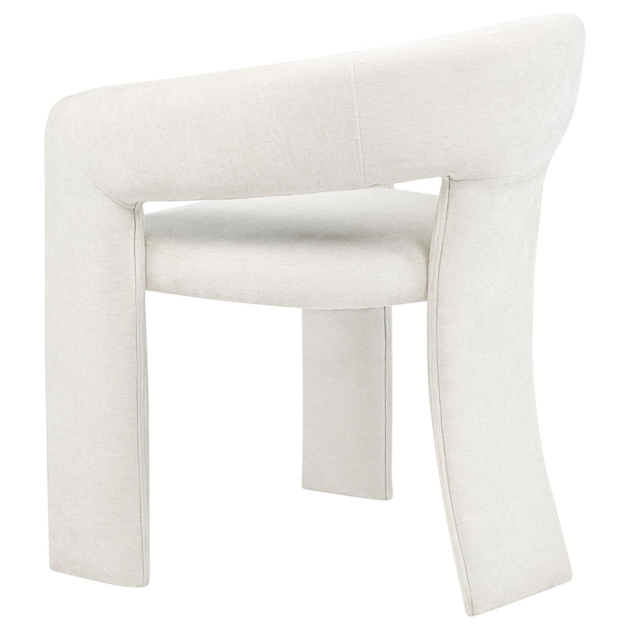 Carlow Upholstered Dining Arm Chair White (Set of 2)