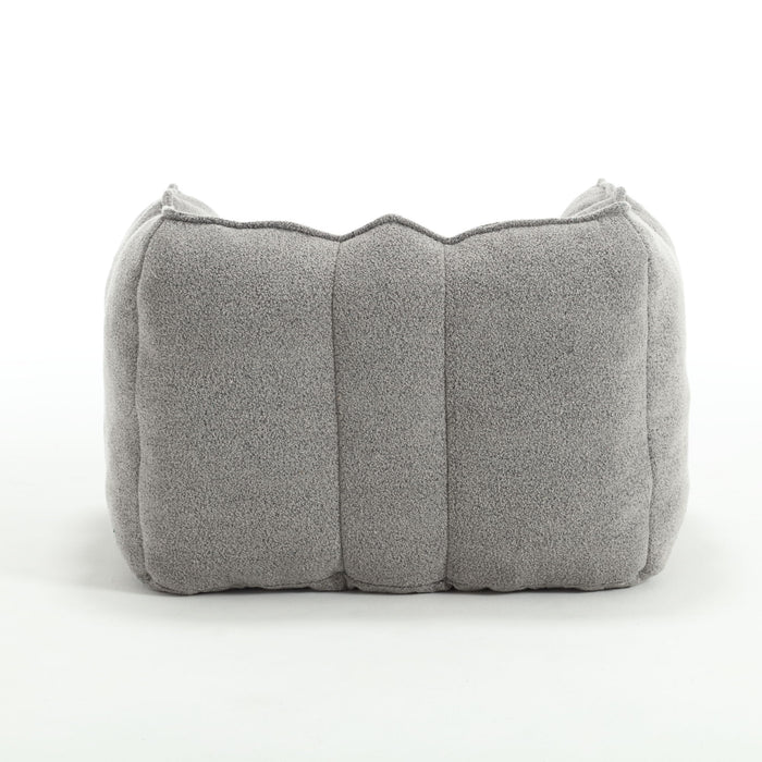 Soft Chenille Bean Bag Chair With High Resilient Foam