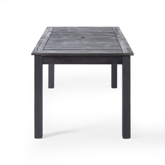 Outdoor Expandable Dining Table With Square Legs