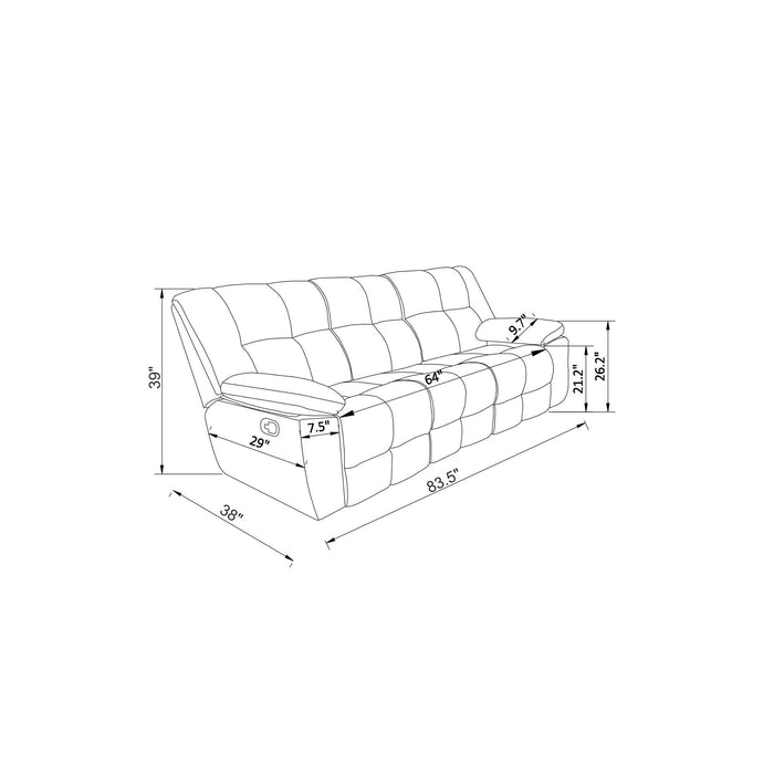 Liam - Console Reclining Loveseat