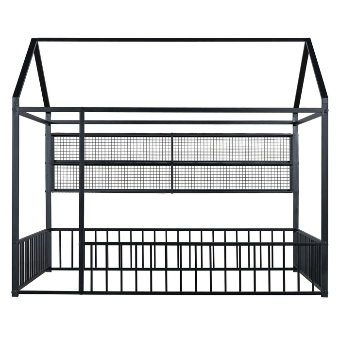 House Frame With Fence And Shelves