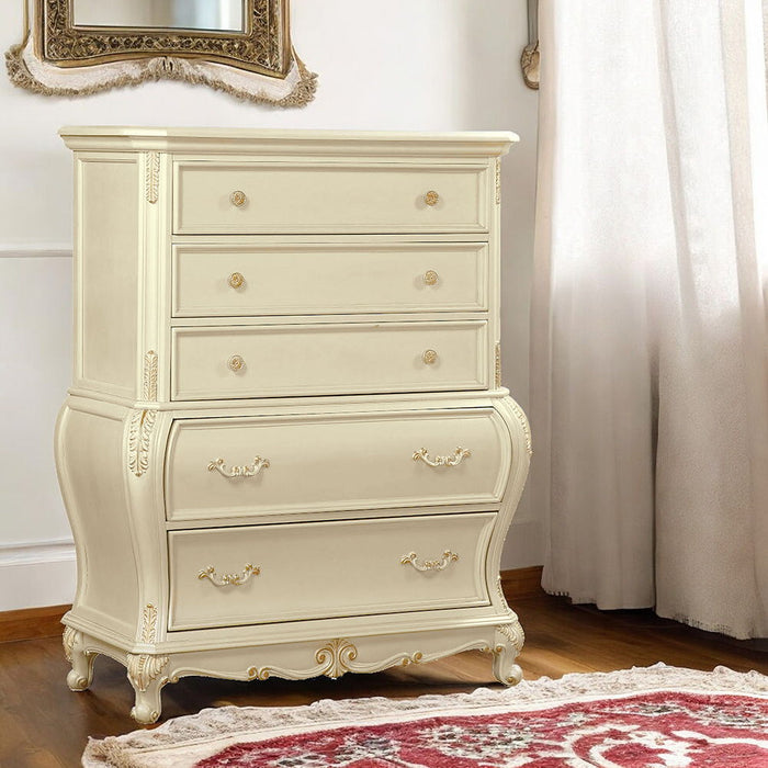 Chantelle - Chest - Pearl White Finish