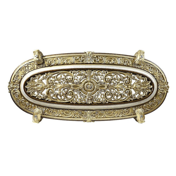 Desiderius - Dining Table - Antique Gold & Hand-Painted Brown