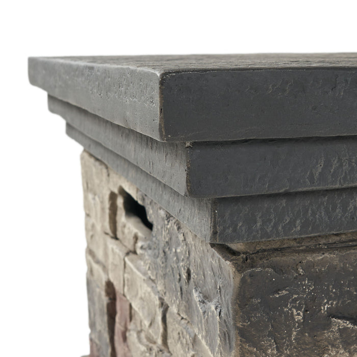 Fire Pit With Lightweight Concrete And Steel Frame