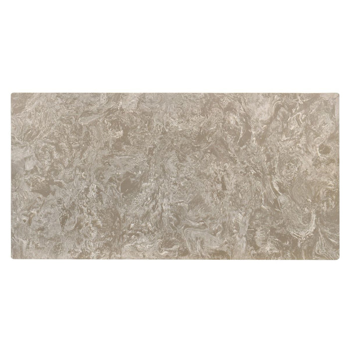 Oleia - Dining Table With Engineered Marble - Natural Marble & Walnut