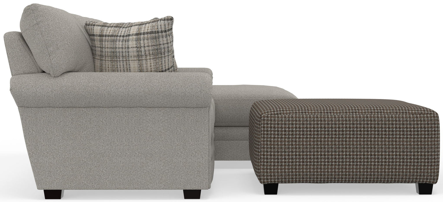 Livingston - Sectional With Comfort Coil Seating, 40" Cocktail Ottoman And Accent Pillows Included