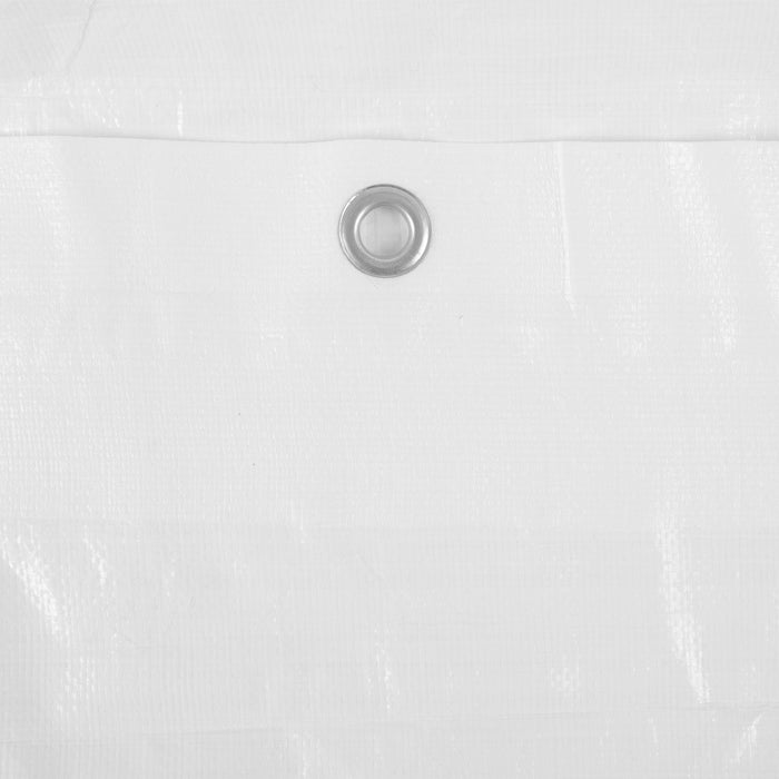 10 X 20 Ft Carport Canopy Cover Replacement Heavy Duty Waterproof Fabric With 36 Bungee Cords UV & Tear Resistant (Cover Only) - White