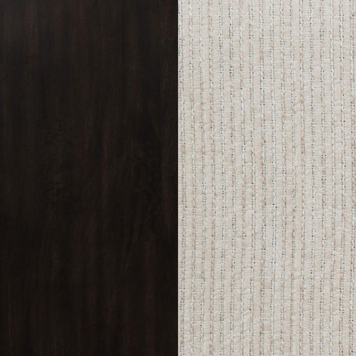 Catley - 5 Piece Round Drop Leaf Dining Table Set - Dark Coffee