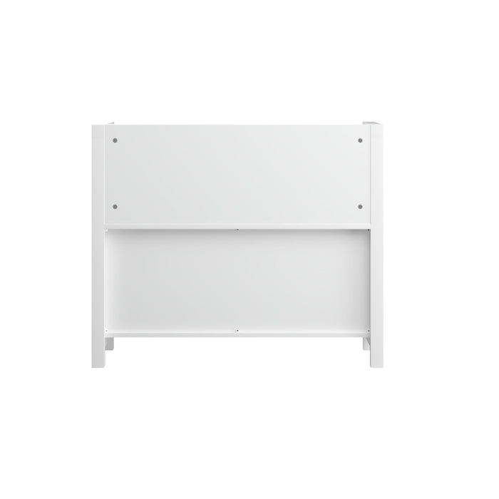 Bookshelf With 3 Tier Front Facing Storage And 3 Bins, Toddler Bookcase For Playroom - White