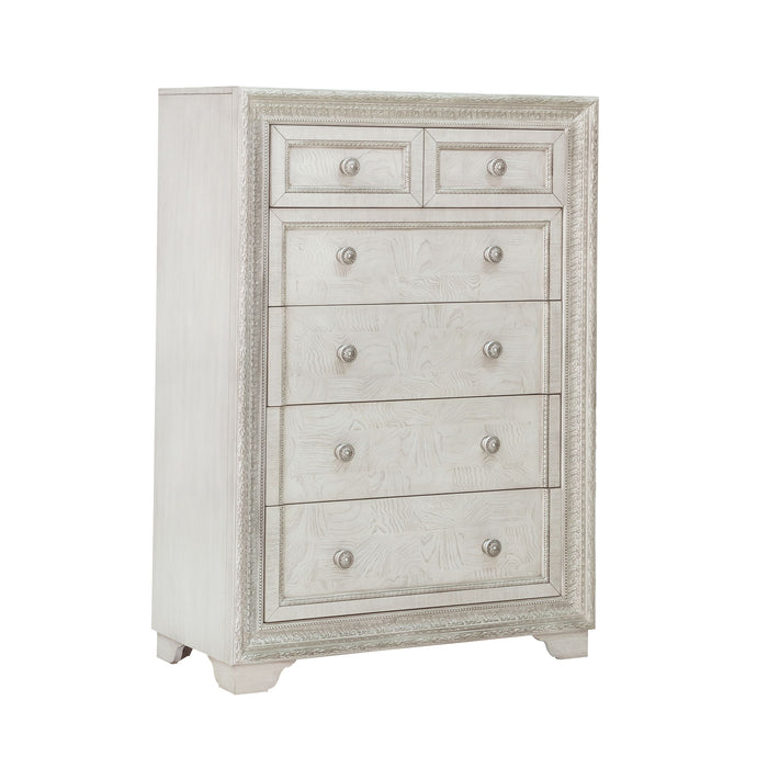 Camila - 6 Drawer Chest - Creamy White