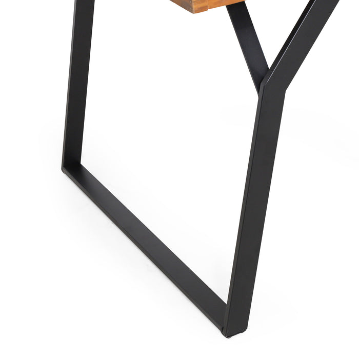 Zora - Dining Table Industrial & Iron Table - Black