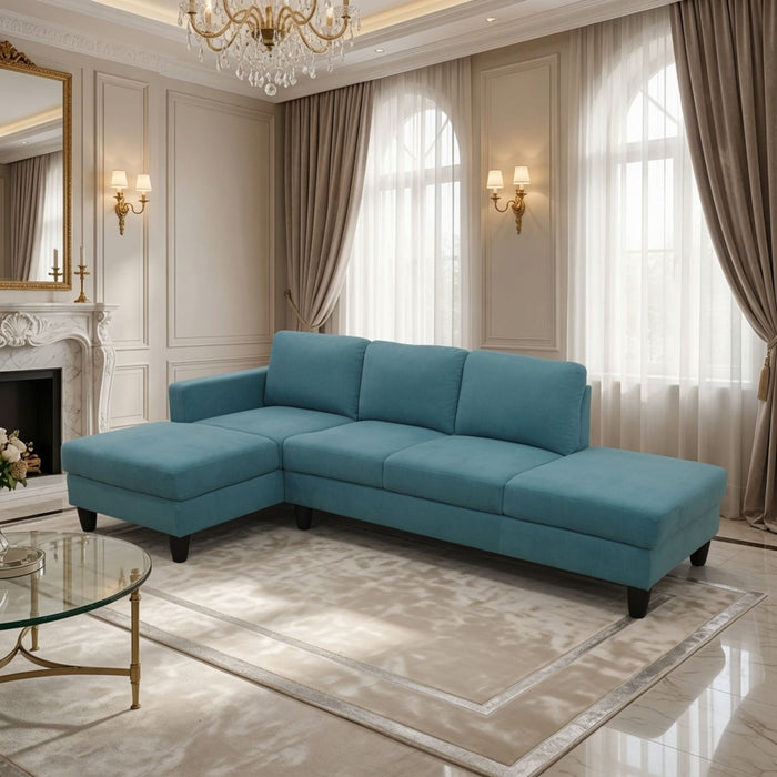 L - Shaped Sectional Sofa With Chaise & Ottoman