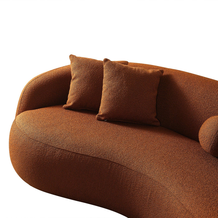 Drake - Japandi Style Curvy Boucle Sofa