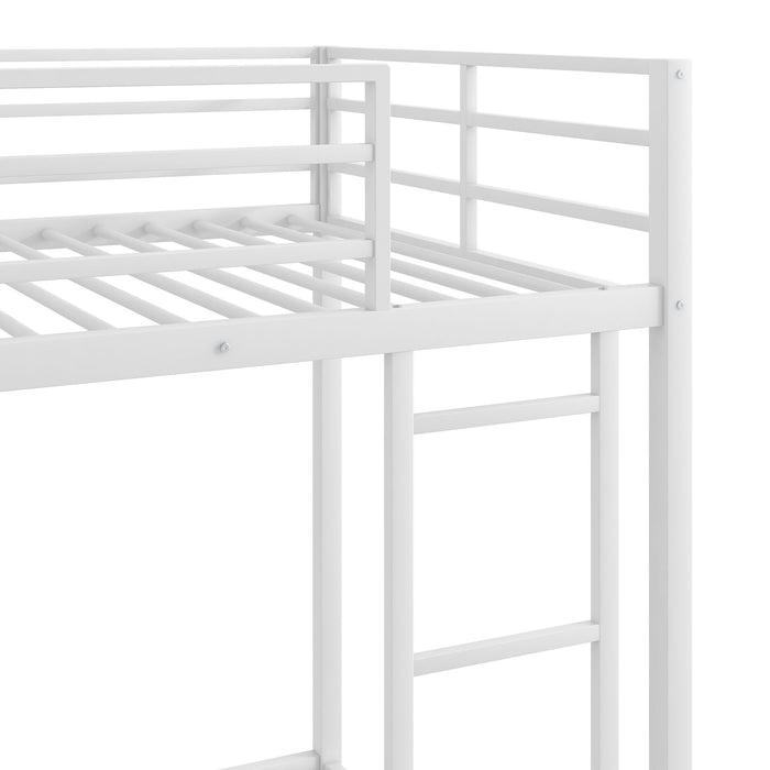 Metal Bunk Bed, Low Bunk Bed With Ladder