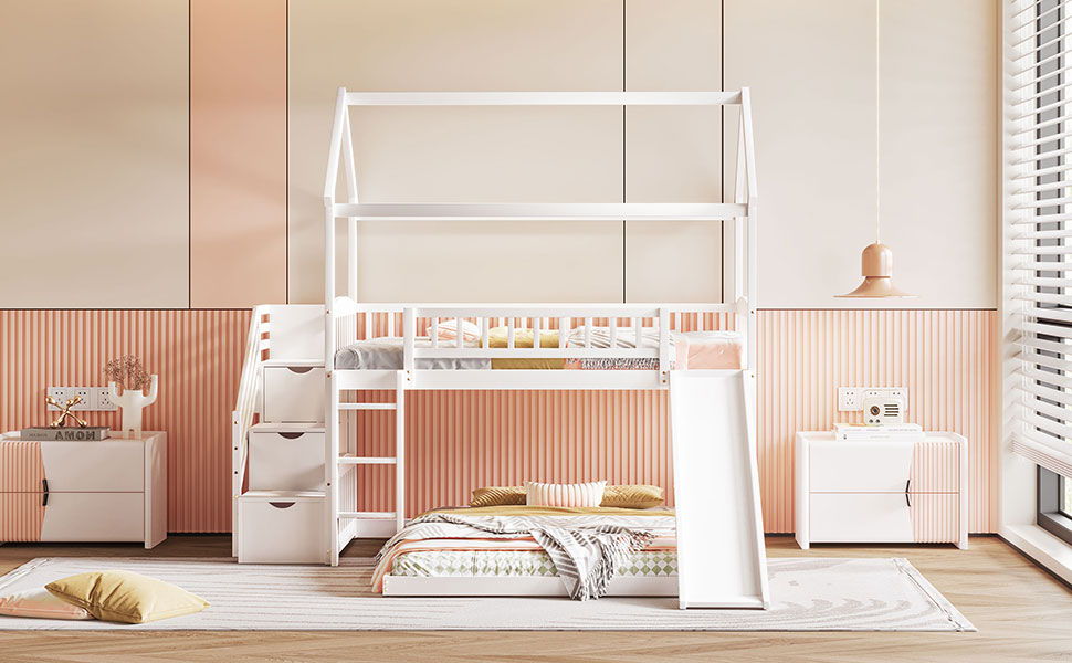 House Bunk Bed With Slide