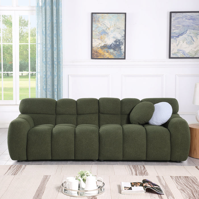 Sofa And Loveseater, Human Body Structure For USA People, Marshmallow Sofa, Boucle Sofa, Olive Green Boucle
